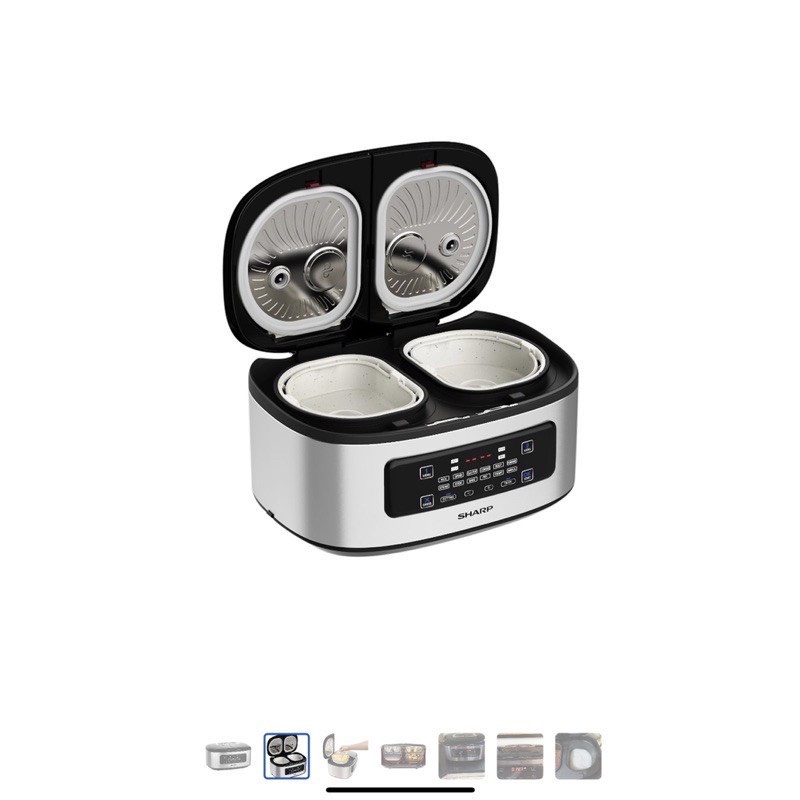 Nồi cơm điện tử đa năng đôi Sharp KN - TC 50VN - WH 1.8 lit BH 12 tháng