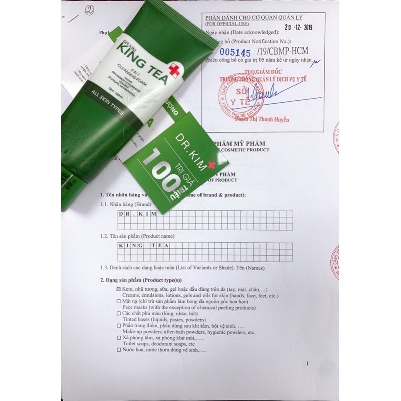 Sữa Rửa Mặt Thải Độc Cao Trà Kingtea Mocha Sữa Rửa Mặt Thiên Nhiên Thế Hệ Mới Dùng Cho Mọi Loại Da