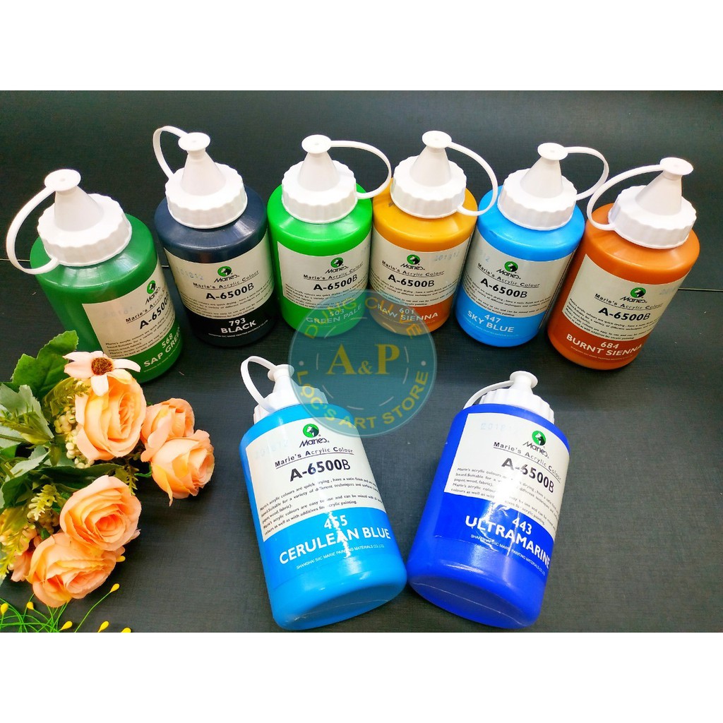 [Lộc'sArtStore] Màu Acrylic Marie's hủ 500ml (no.104 - no. 793)