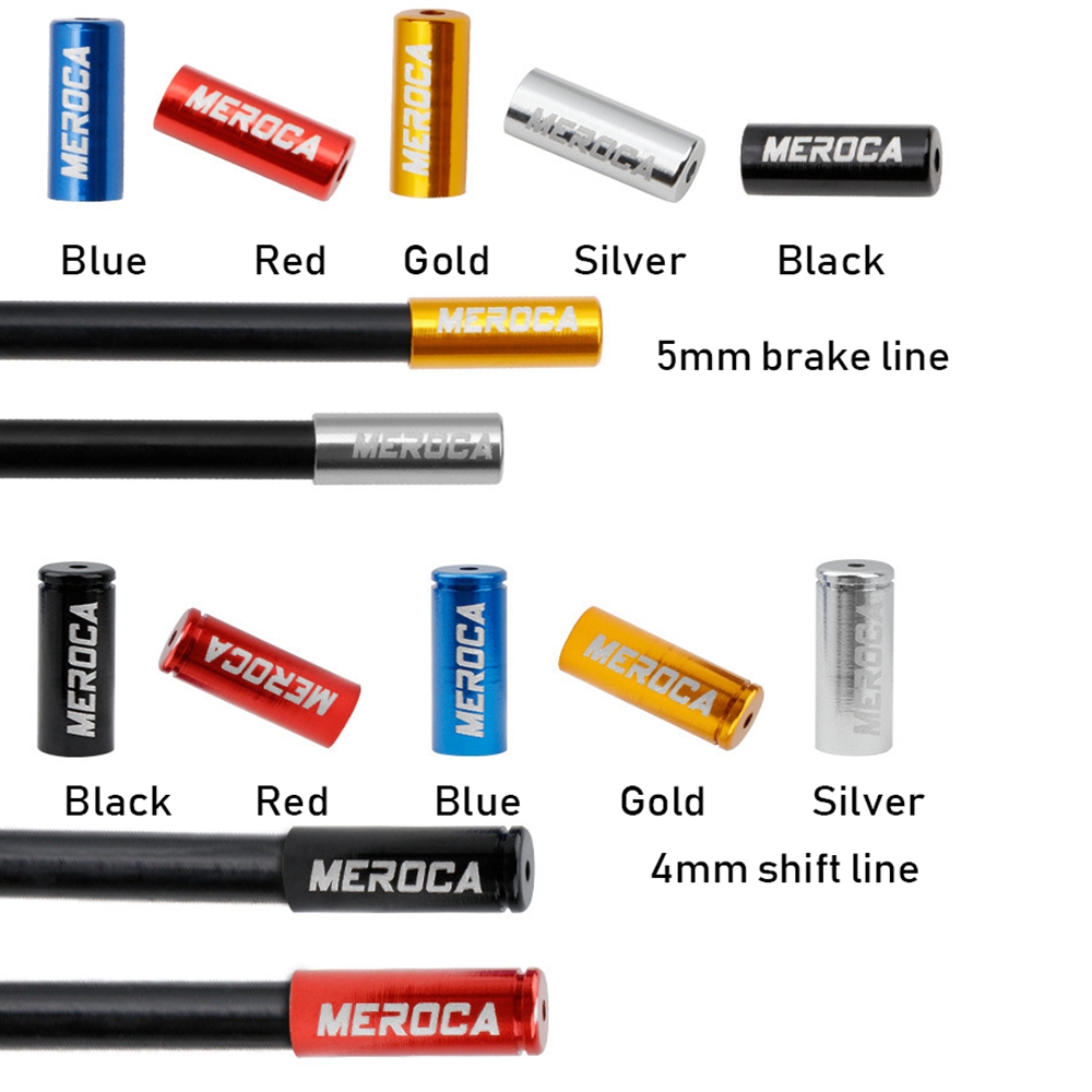 10 Đầu Bọc Dây Phanh Xe Đạp 4mm 5mm