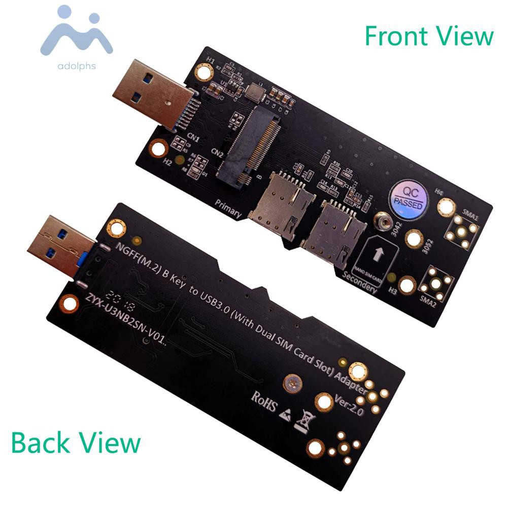 Card Chuyển Đổi Adolphs Ngff M2 Sang Usb 3.0 W / Sim Cho 3g / 4g / 5g | BigBuy360 - bigbuy360.vn