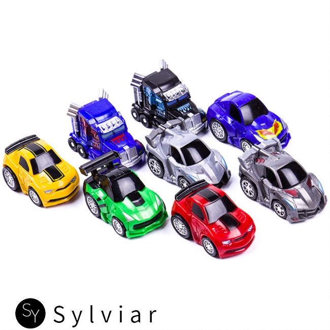 Đồ Chơi Robot Xe Hơi Biến Hình Mini Dễ Thương Cho Bé