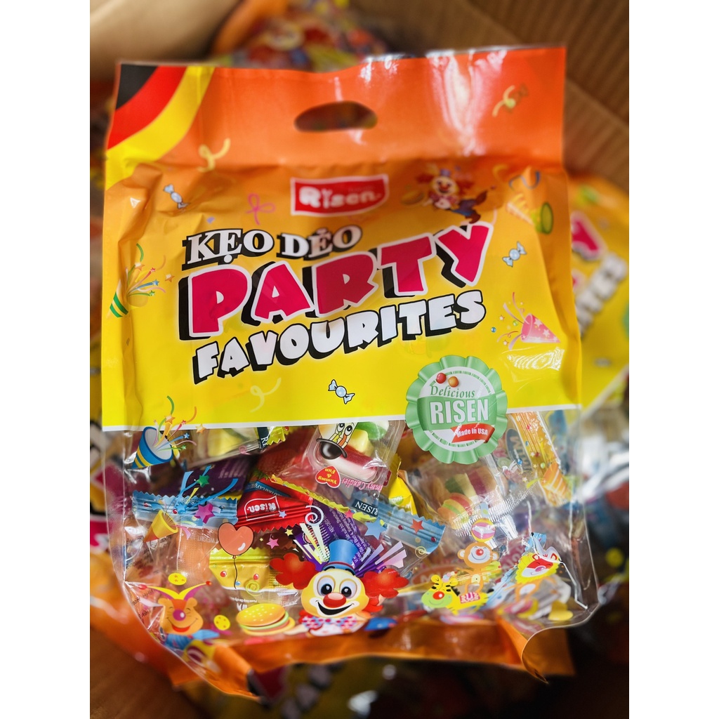 45 GÓI KẸO DẺO RISEN HƯƠNG TRÁI CÂY PARTY FAVOURITES