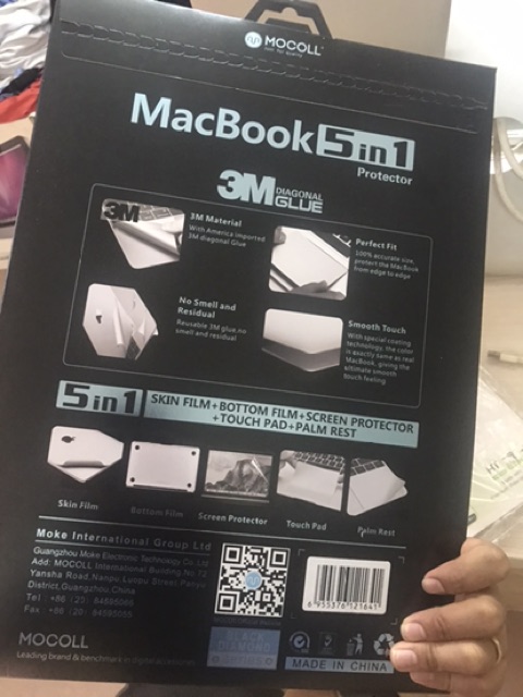 Bộ dán Mocoll MacBook Pro 2016-2019 13”  15” 16” 5 in 1 | BigBuy360 - bigbuy360.vn