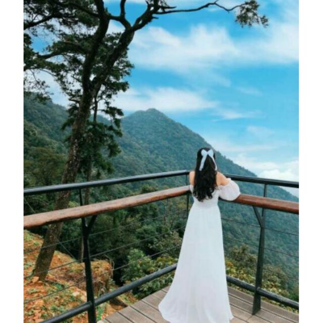 (free chỉnh sửa váy) đầm maxi trắng tay dài váy xoè, maxi trắng trễ vai | BigBuy360 - bigbuy360.vn