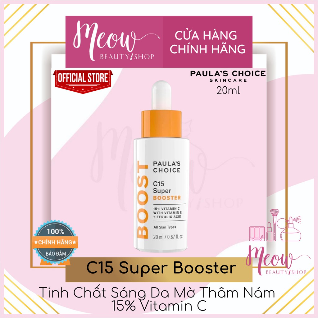 Paula's Choice - Tinh chất tăng cường làm sáng da chống lão hóa Vitamin C Paula's Choice C15 Super Booster 20ml 7770