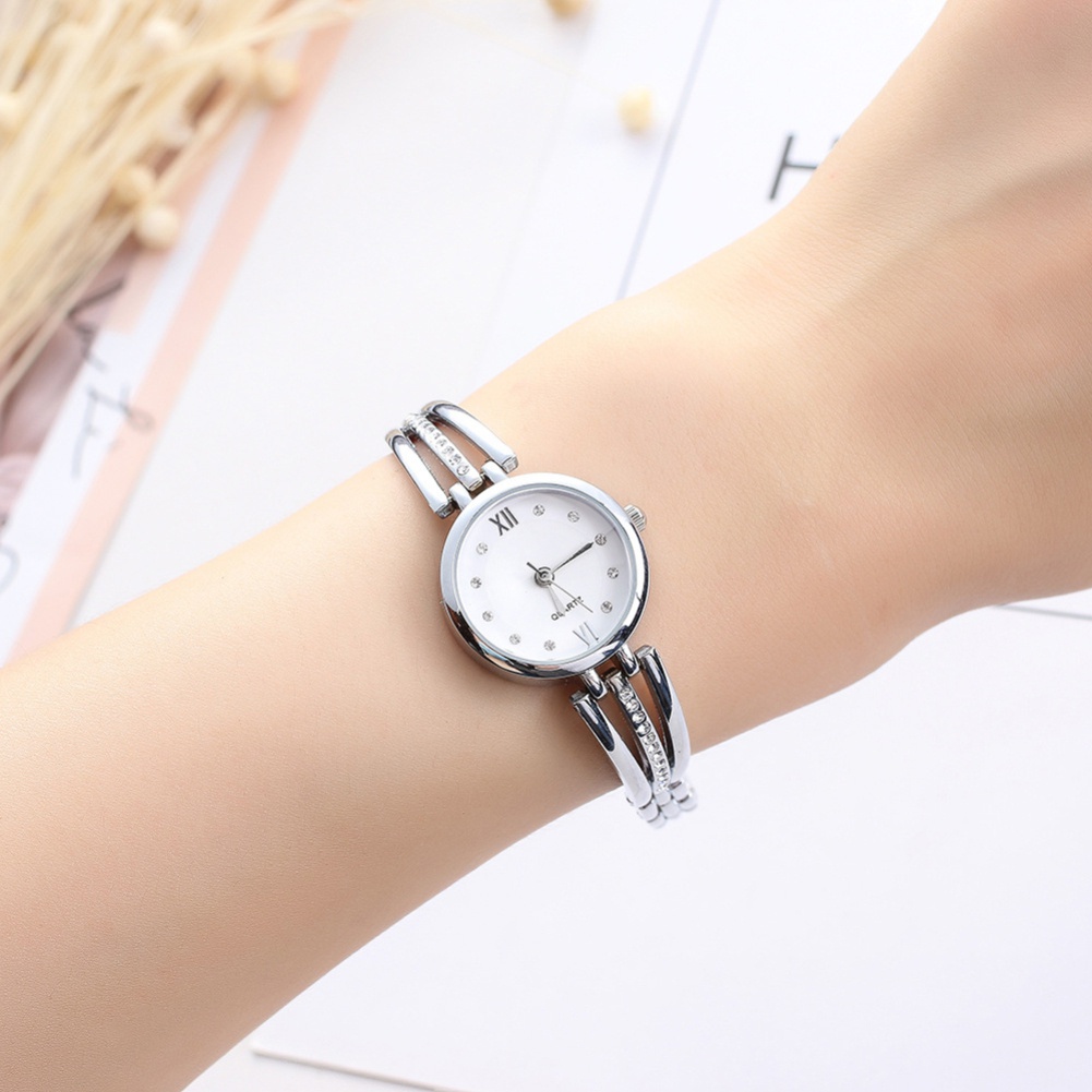 Đồng hồ đeo tay đính kim cương nhân tạo thời trang cho nữ