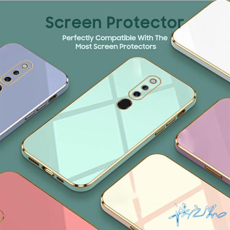 Ốp Điện Thoại Kết Cấu Mịn Cho Oppo A12 A5S A16 A16K A15 A54 F11 Pro A74 A55 A37 F9 A53 A31 A94 A83 A3S A9 A5 2020 A92 A52 F5