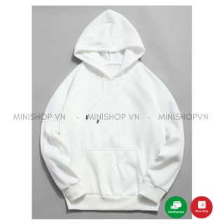 Áo hoodie unisex trơn chất nỉ bông ấm mềm mịn form rộng