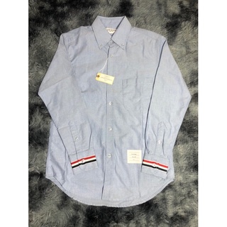 Áo sơ mi Thom browne xanh, viền 2 cổ tay