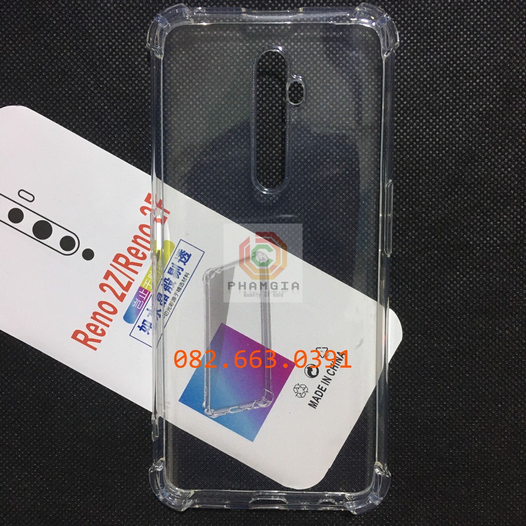 Ốp lưng Oppo reno 2z/ 2f chống sốc dẻo trong silicon