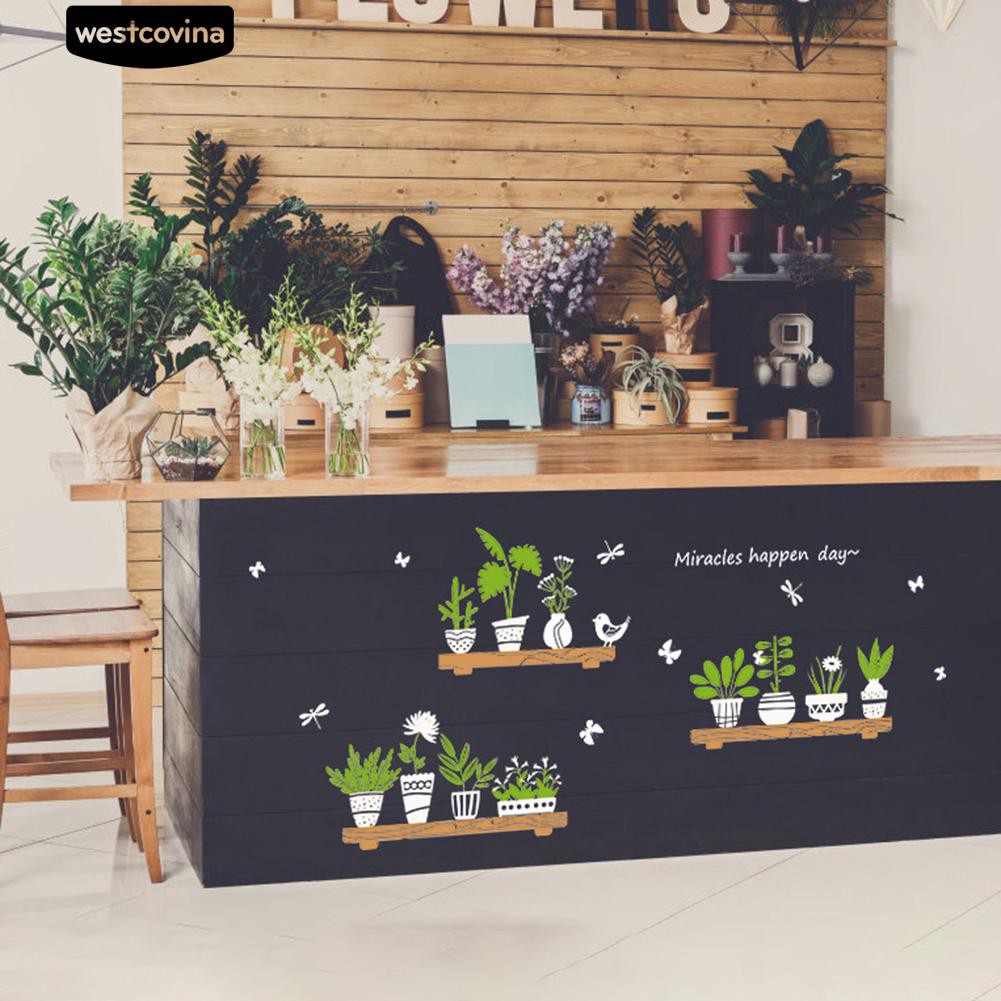 Giấy dán tường họa tiết cây bonsai xinh xắn