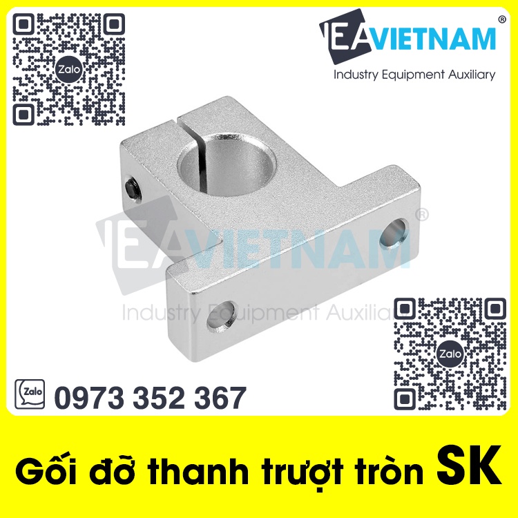 Gối đỡ trục ngang SK / Gối đỡ SK / Gối đỡ thanh trượt tròn SK phi 8 10 12 16 20 25 30 35  40 50 60
