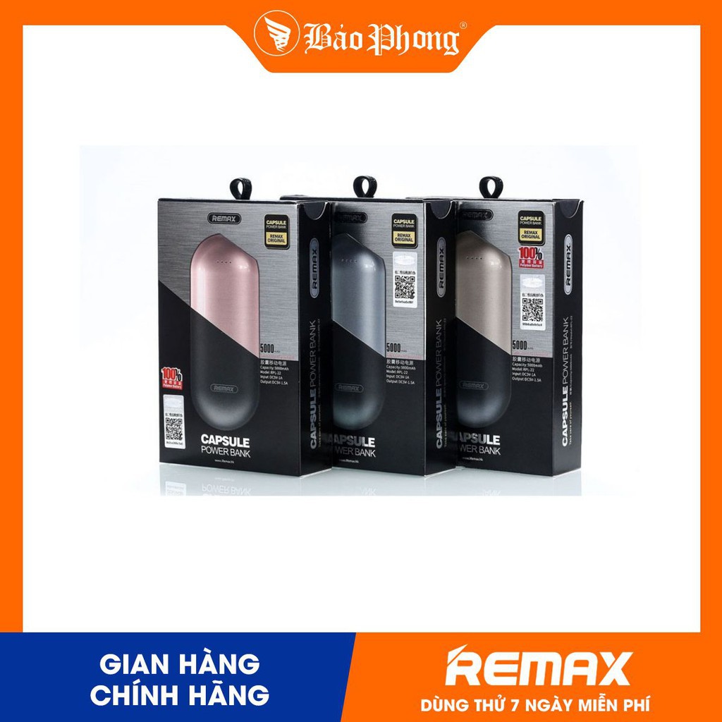 Pin sạc dự phòng Remax RPL-22 dung lượng 5000mah- Mới 100% nguyên seal