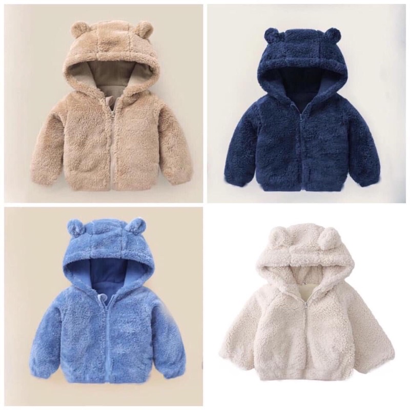 Áo lông cừu có mũ Size 6-10Tuổi