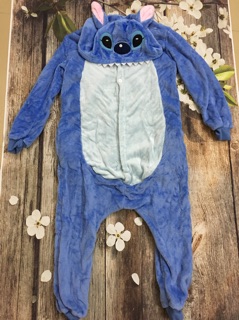 BỘ ĐỒ LIỀN THÂN STITCH XANH