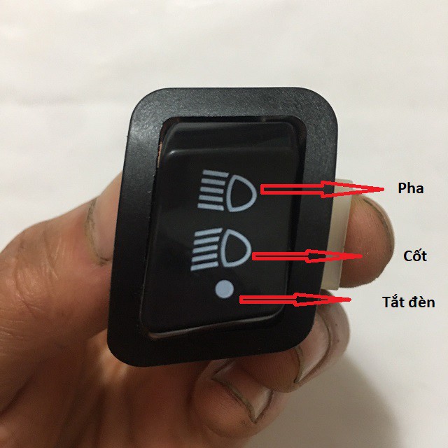 Công tắc pha cốt kết hợp tắt đèn dành cho các dòng xe wave,lead,vision,ablade ...