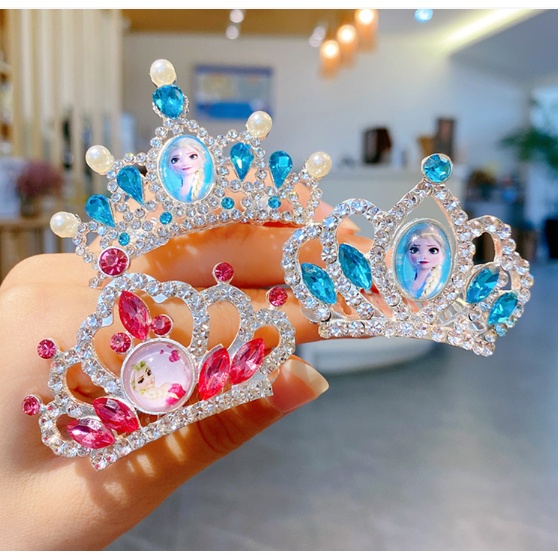 Vương miện cài tóc hình ELSA cho bé gái