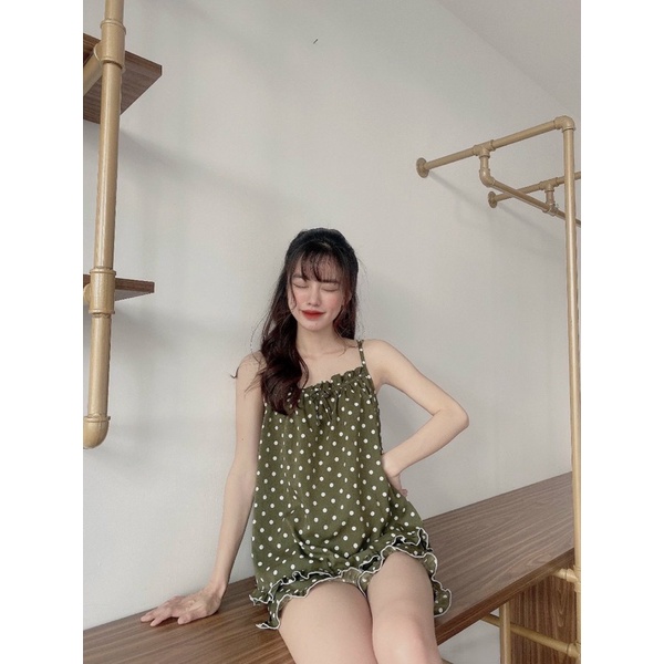 ĐỒ BỘ 2 DÂY LỤA CUTE LẮM LUÔN