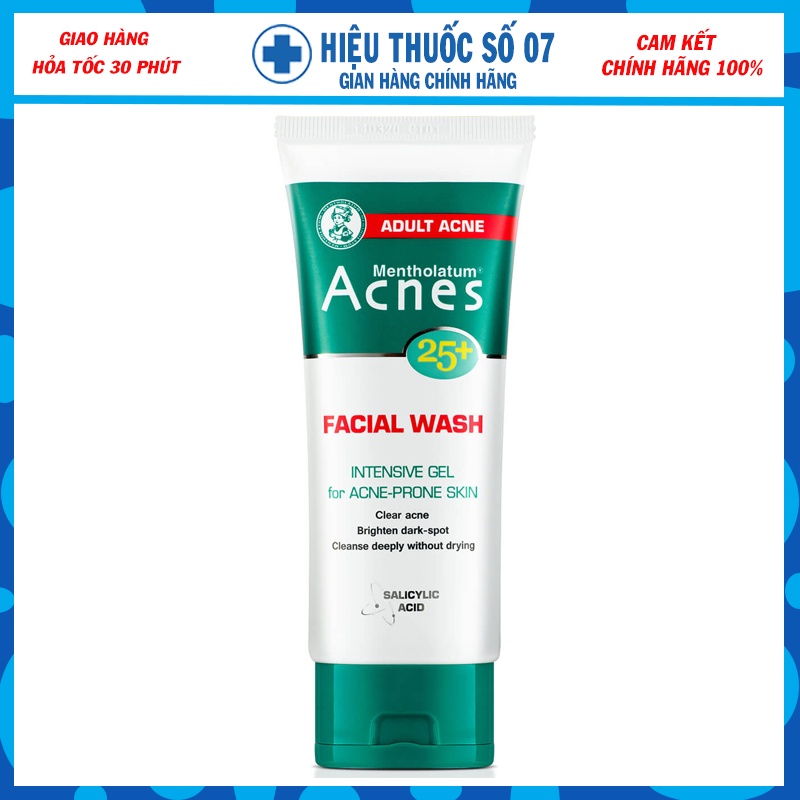 Gel rửa mặt ngăn ngừa mụn tuổi trưởng thành Acnes 25+ Facial Wash 100g