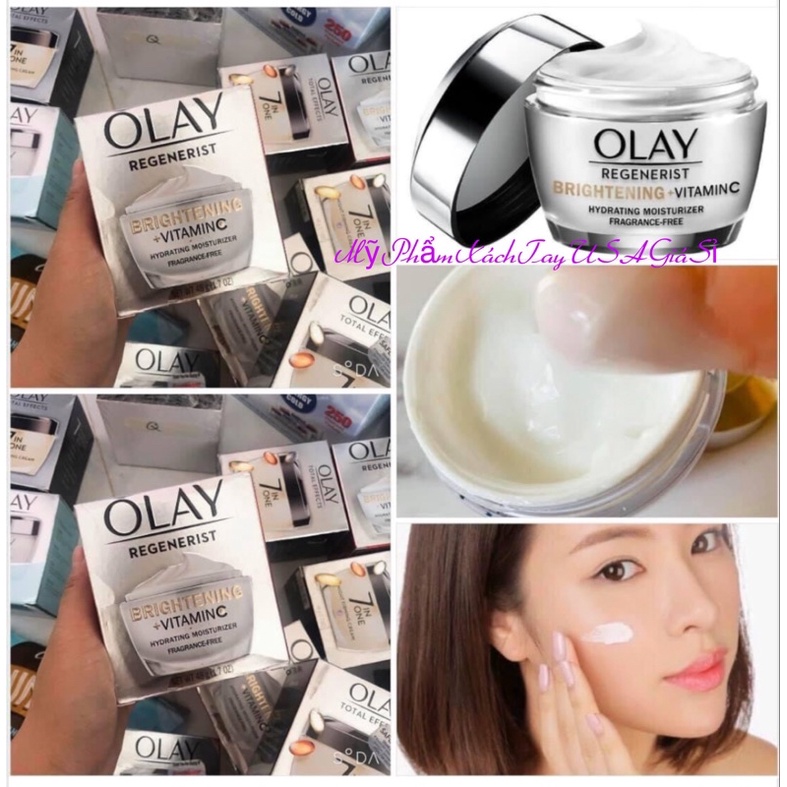 [HàngMỹ]Kem dưỡng trắng sáng màu da Olay Regenerist Brightening Vitamin C Moisturizer 48g