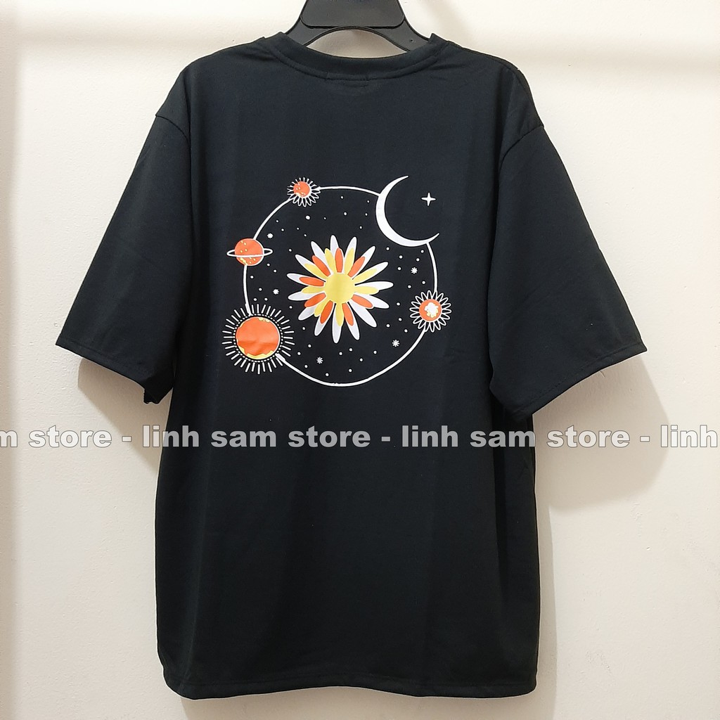 Áo thun tay lỡ nữ SAM CLO freesize phông form rộng Unisex, mặc cặp, nhóm, lớp in hình hoa cúc TRĂNG SAO | BigBuy360 - bigbuy360.vn