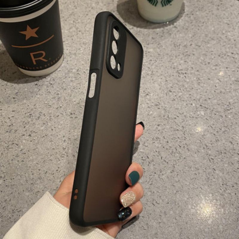 Ốp điện thoại màu trơn trong mờ thời trang cho OPPO A94 A92 A72 A52 A5S A3S A92S A31 A91 A11 F9 Pro