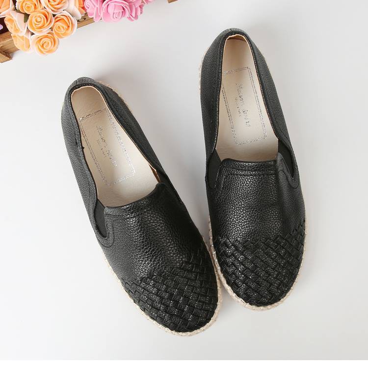 Giày da đế cói G03