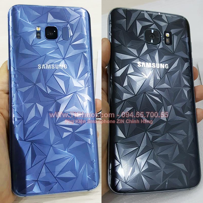 Dán Dẻo 3D Kim cương Samsung S8, S8 Plus mặt sau