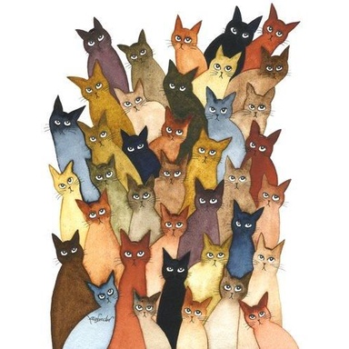 Bộ Tranh Đính Đá 5d Họa Tiết Chú Mèo Độc Đáo Kích Thước 30x40cm Làm Thủ Công Dùng Trang Trí Nhà Cửa