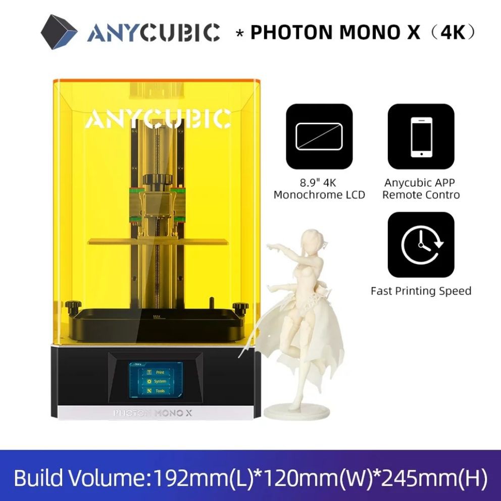 [COMBO] MÁY IN 3D ANYCUBIC PHOTON MONO X và RESIN IN 3D ANYCUBIC