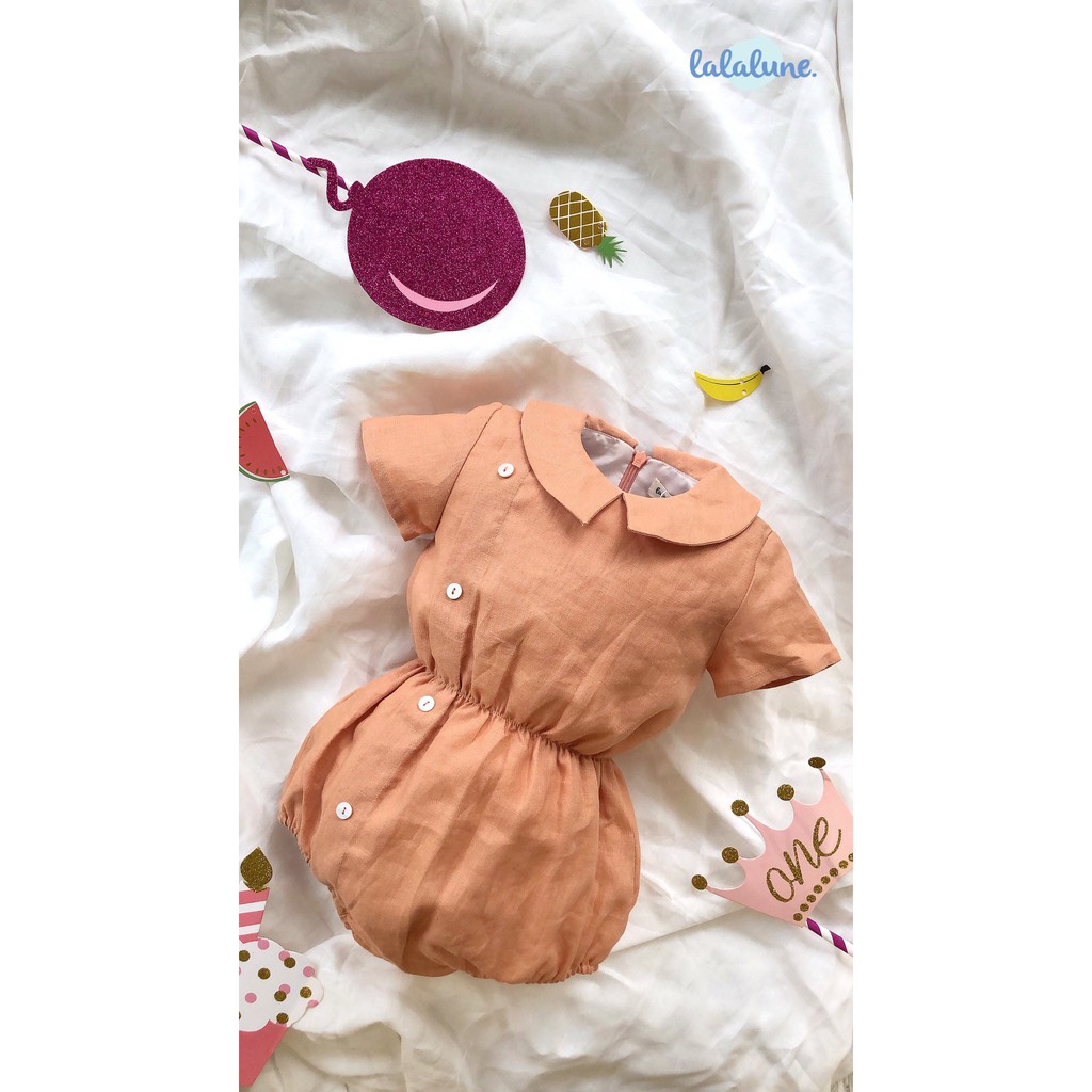 Bodysuit màu cam lalalune cho bé gái 6-18m