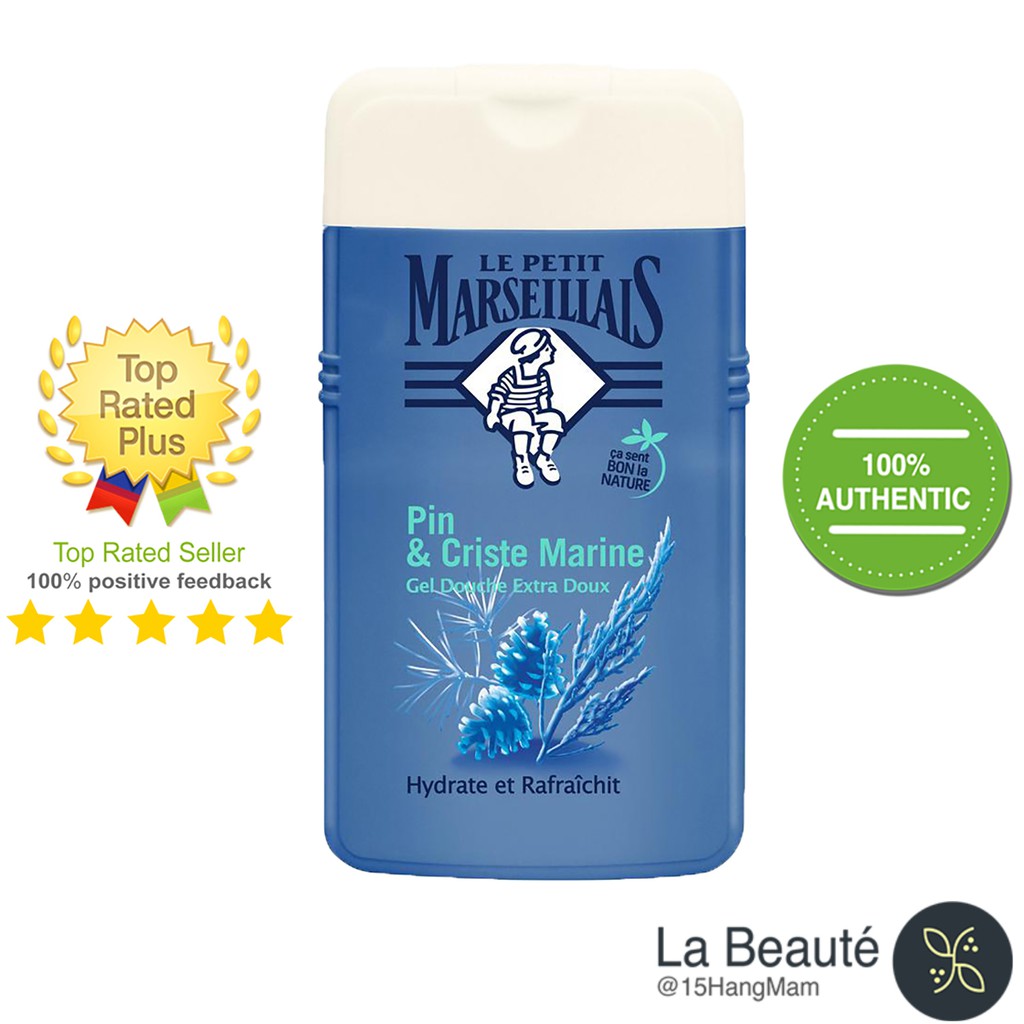 Le Petit Marseillais Pin & Criste Marine - Sữa Tắm Dạng Gel Chiết Xuất Hương Cây Thông Và Các Loại Cây Gỗ Mộc 250ml | BigBuy360 - bigbuy360.vn