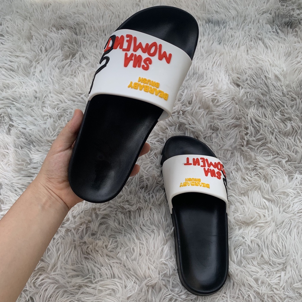 Dép quai ngang nam nữ hình mặt cười  siêu hot 2022