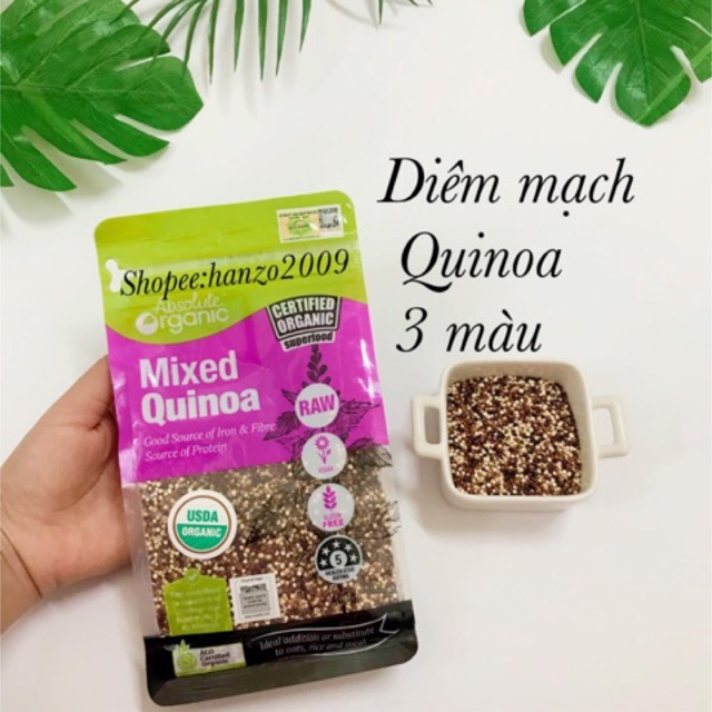 Hạt diêm mạch (Quinoa) 3 màu hữu cơ Organic 100gr