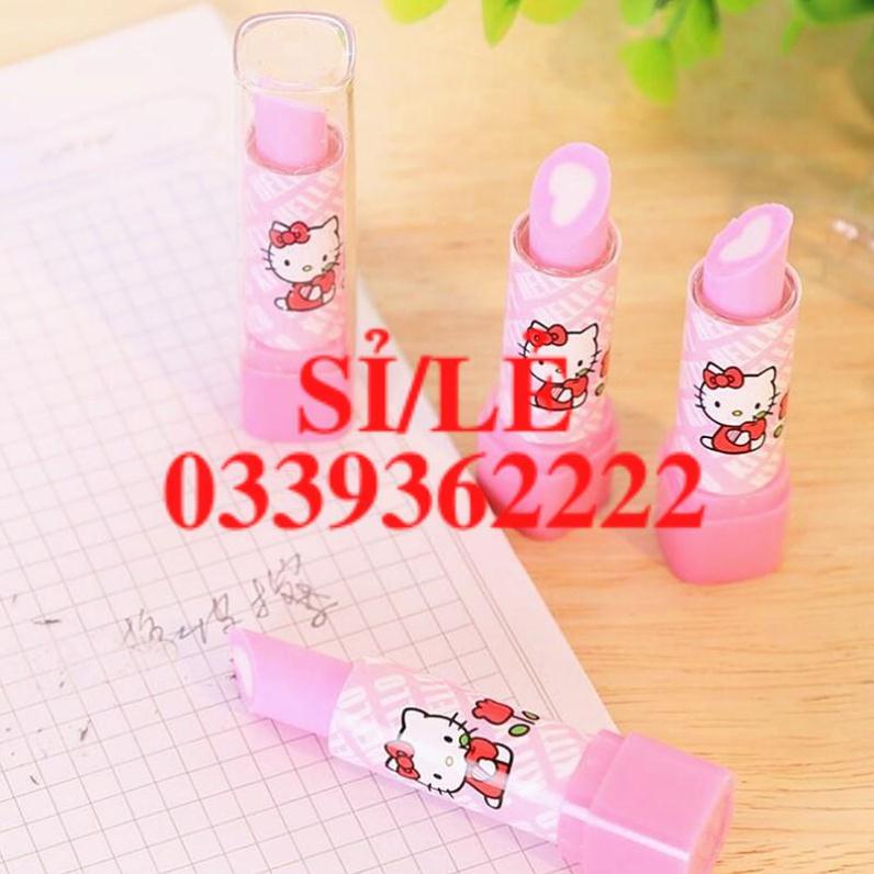 [ HAIANHSHOP ] Tẩy Bút Chì Hình Thỏi Son Hello Kitty - Gôm Bút Chì Độc Đáo  Duashop &gt;