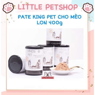 Pate king's pet cho chó mèo đủ vị thơm ngon lon 380gr | little petshop