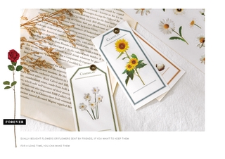 Flowertree 6 Mẫu Sticker Dán Trang Trí Nhật Ký