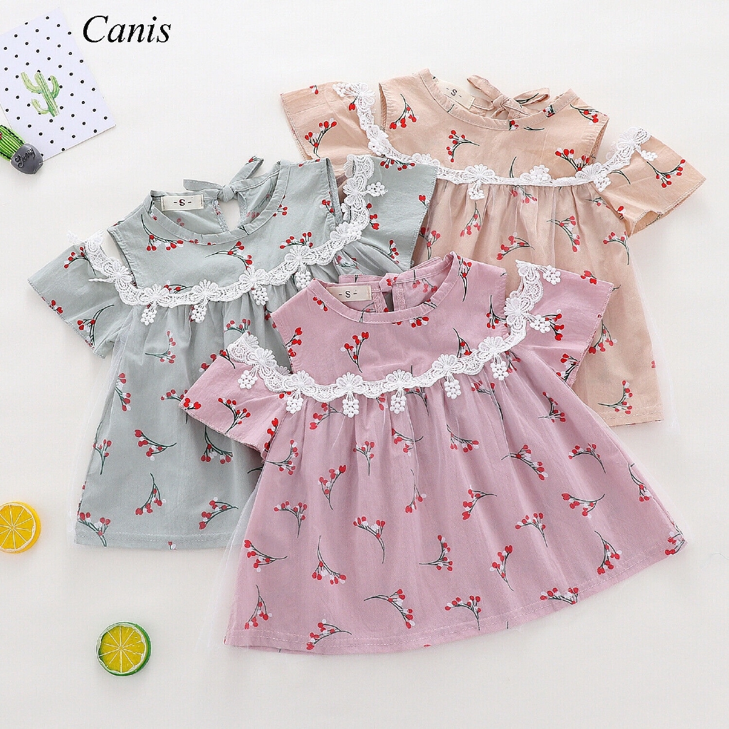 Đầm xoè Tutu phối hoa cho bé gái