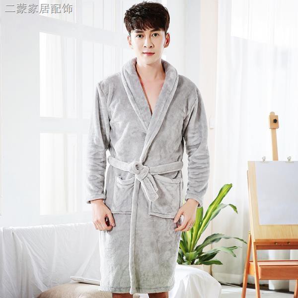 Plus Áo Choàng Ngủ Vải Flannel Phối Lông Cừu San Hô Cỡ Lớn Thiết Kế Xinh Xắn