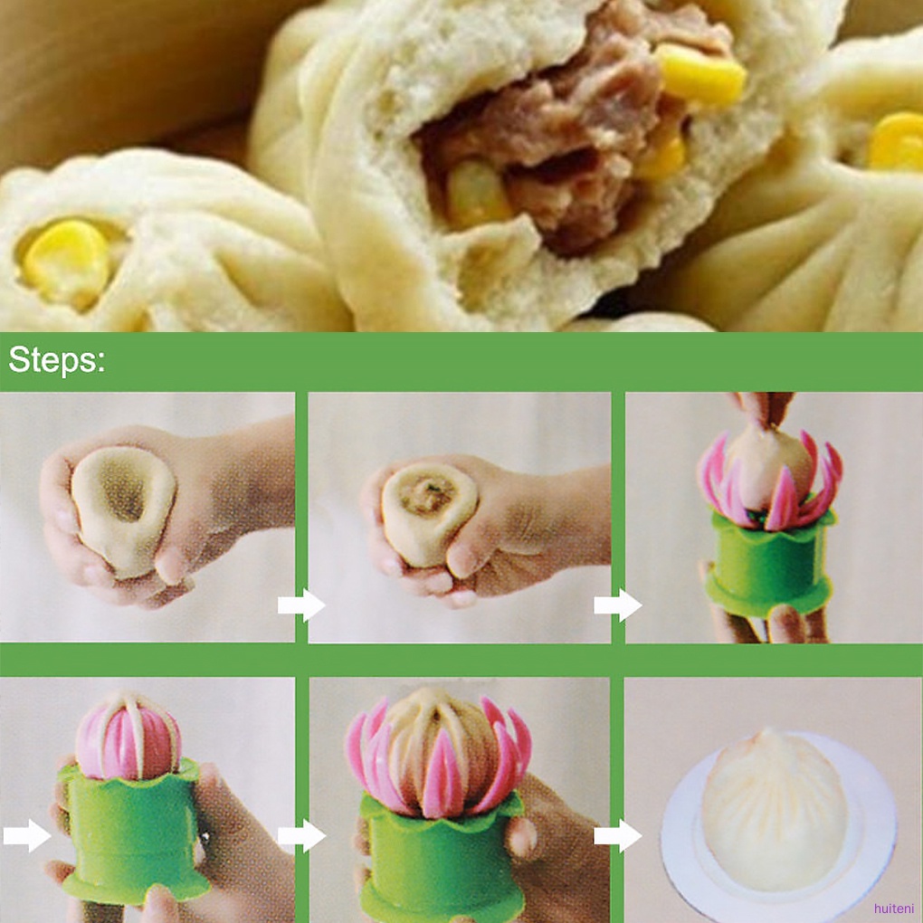Khuôn làm bánh màn thầu DIY bằng nhựa tiện lợi dành cho nhà bếp