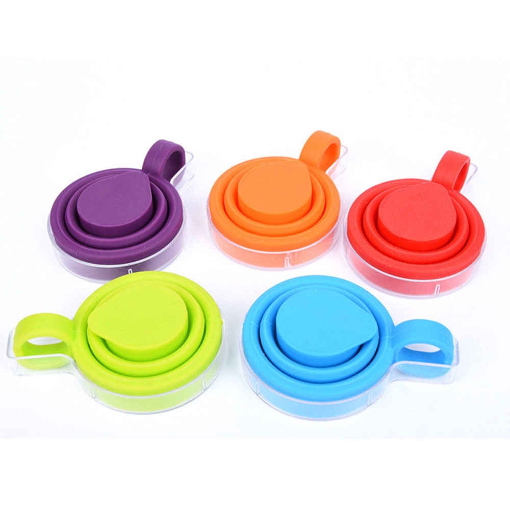 Cốc nước silicone thu gọn được nhỏ gọn tiện lợi dành cho du lịch dã ngoại hoạt động ngoài trời