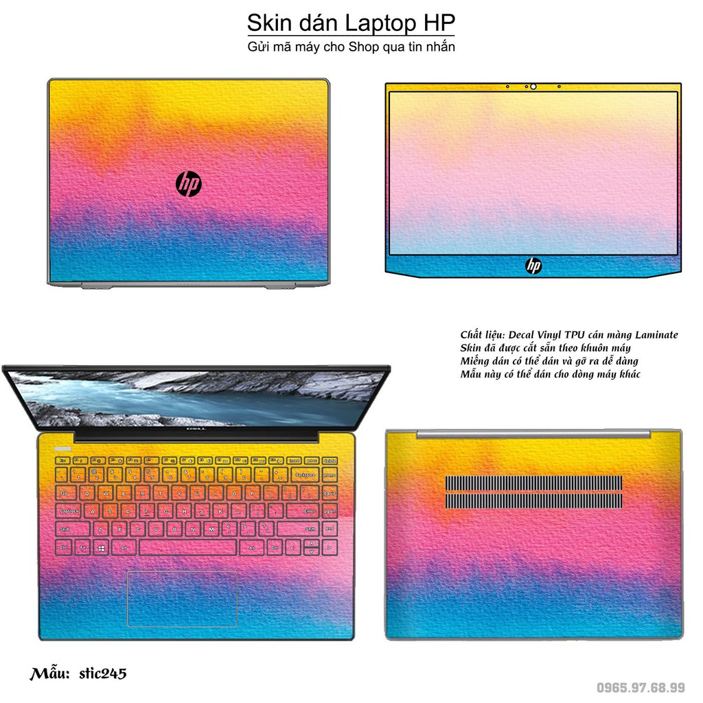 Skin dán Laptop HP in hình Hoa văn sticker _nhiều mẫu 40 (inbox mã máy cho Shop)
