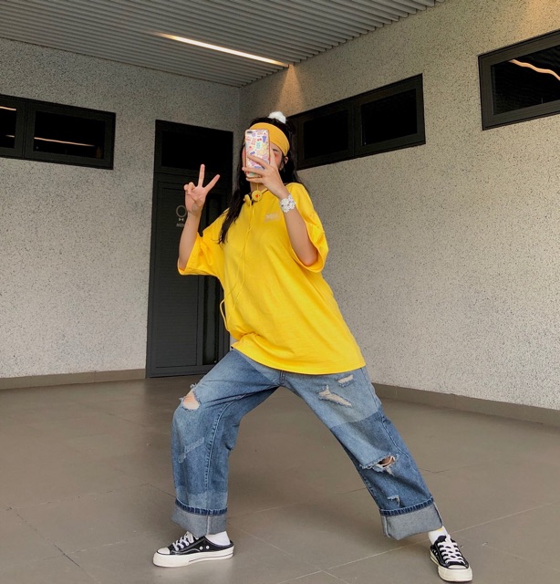 QUẦN JEAN UNISEX WASH 2 MÀU RÁCH GỐI | BigBuy360 - bigbuy360.vn