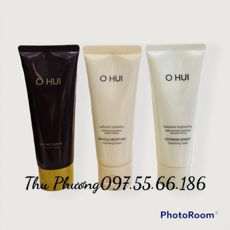 SỮA RỬA MẶT TRẮNG DA CHỐNG LÃO HOÁ OHUI 100ML ( tách set)