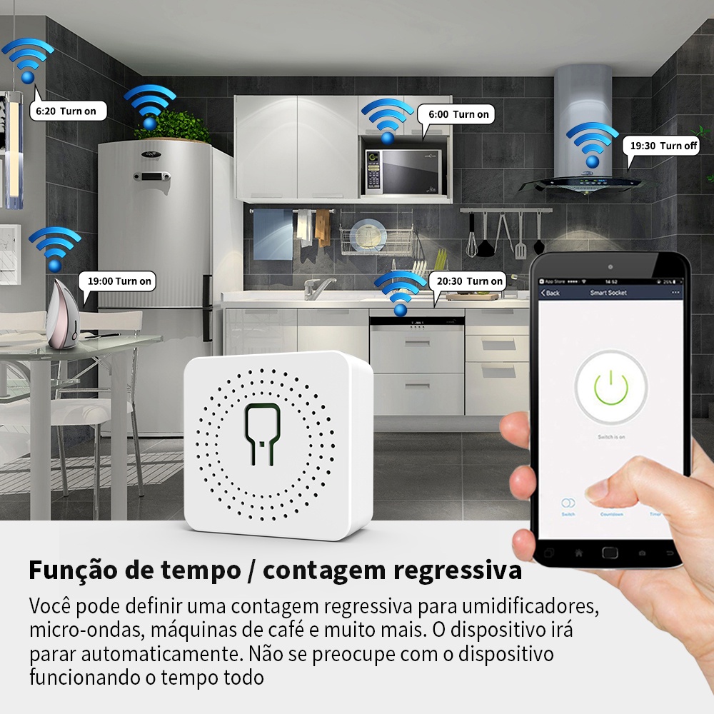 Công tắc điều khiển từ xa thông minh chiều với bảng mạch tự động kết nối wifi cho Alexa Google Home Tuya 16A