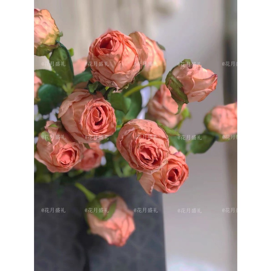 Hoa Hồng Giả Dạng Vòm Mềm Mại Dùng Để Trang Trí