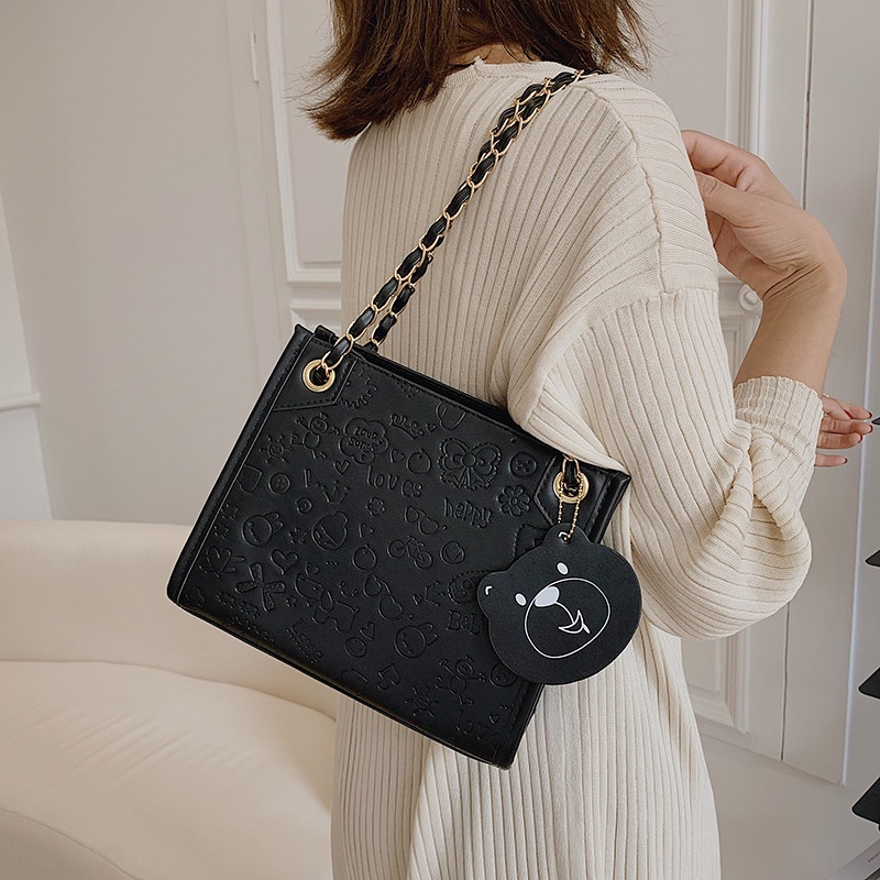 Túi đeo vai dung tích lớn thiết kế đơn giản thời trang mới