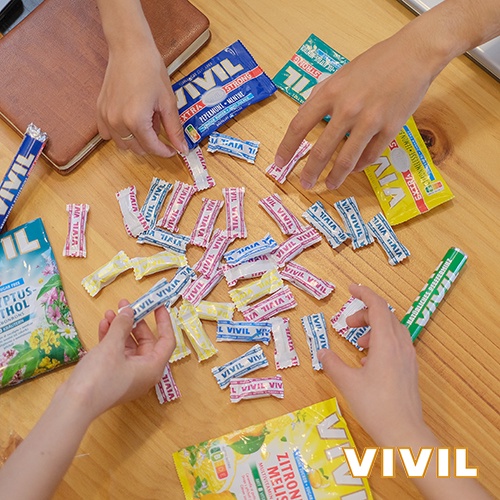 Kẹo Ngậm Không Đường Hương Bạc Hà - Vivil Extra Strong Peppermint Sugar Free (Túi 28g)