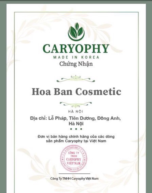 Serum giảm Mụn Thâm Dưỡng Trắng Da Giảm Thâm Hiệu Quả Caryophy